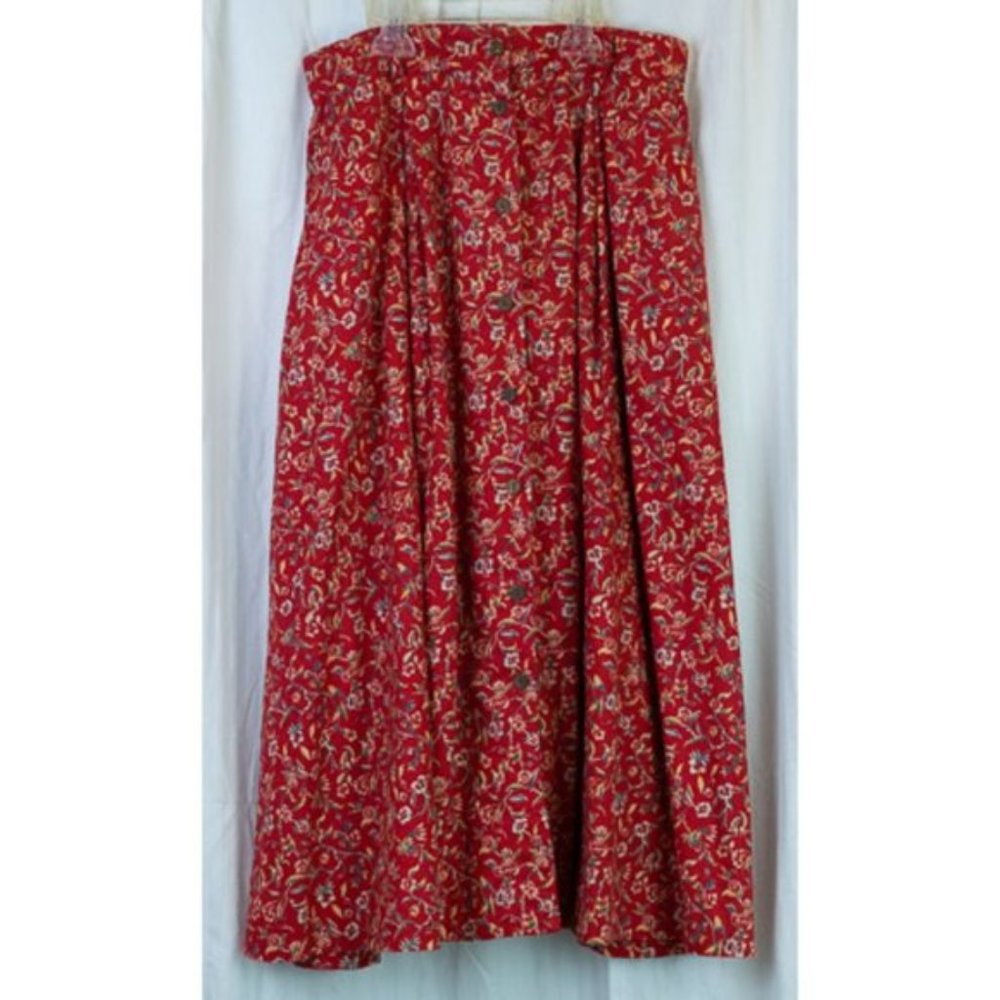 Midi Button-Up Skirt | Size 8